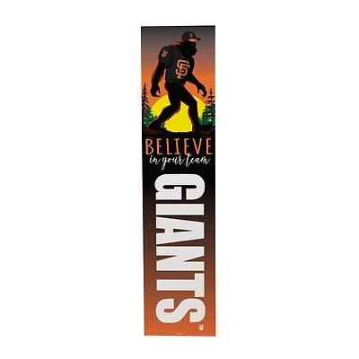 San Francisco Giants 46" x 11" Bigfoot Believe in Yourself Porch Leaner Wood Sign
