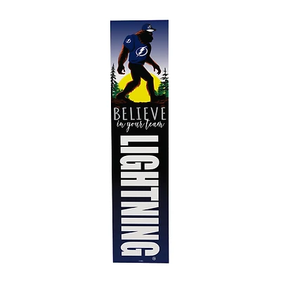 Tampa Bay Lightning 46" x 11" Bigfoot Believe in Yourself Porch Leaner Wood Sign