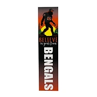 Cincinnati Bengals 46" x 11" Bigfoot Believe in Yourself Porch Leaner Wood Sign