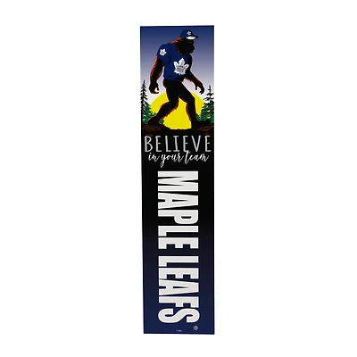 Toronto Maple Leafs 46" x 11" Bigfoot Believe in Yourself Porch Leaner Wood Sign