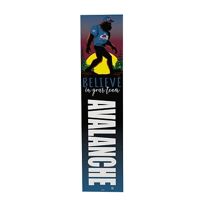 Colorado Avalanche 46" x 11" Bigfoot Believe in Yourself Porch Leaner Wood Sign