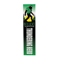 Marshall Thundering Herd 46" x 11" Bigfoot Believe in Yourself Porch Leaner Wood Sign