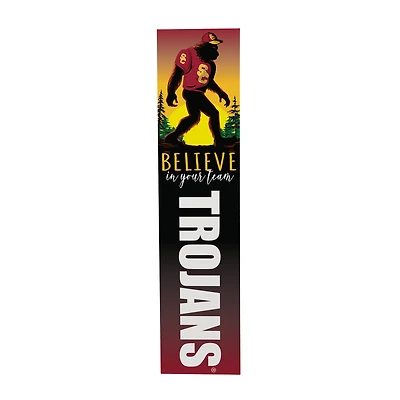 USC Trojans 46" x 11" Bigfoot Believe in Yourself Porch Leaner Wood Sign