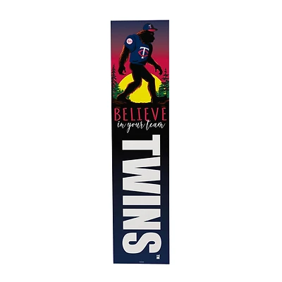 Minnesota Twins 46" x 11" Bigfoot Believe in Yourself Porch Leaner Wood Sign