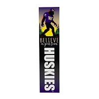Washington Huskies 46" x 11" Bigfoot Believe in Yourself Porch Leaner Wood Sign