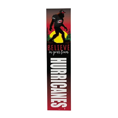 Carolina Hurricanes 46" x 11" Bigfoot Believe in Yourself Porch Leaner Wood Sign