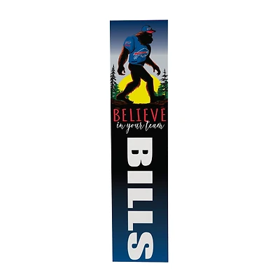 Buffalo Bills 46" x 11" Bigfoot Believe in Yourself Porch Leaner Wood Sign