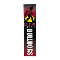 Georgia Bulldogs 46" x 11" Bigfoot Believe in Yourself Porch Leaner Wood Sign