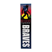 Atlanta Braves 46" x 11" Bigfoot Believe in Yourself Porch Leaner Wood Sign