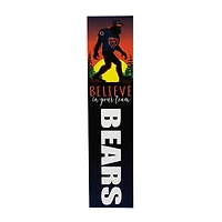 Chicago Bears 46" x 11" Bigfoot Believe in Yourself Porch Leaner Wood Sign