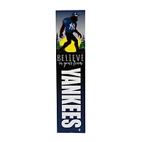New York Yankees 46" x 11" Bigfoot Believe in Yourself Porch Leaner Wood Sign