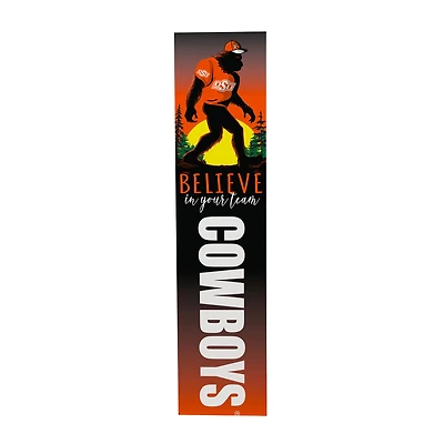 Oklahoma State Cowboys 46" x 11" Bigfoot Believe in Yourself Porch Leaner Wood Sign