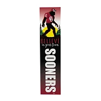 Oklahoma Sooners 46" x 11" Bigfoot Believe in Yourself Porch Leaner Wood Sign