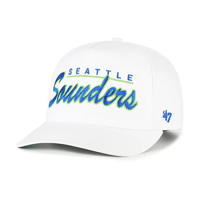 Men's '47  White Seattle Sounders FC Brushmark Hitch Adjustable Hat
