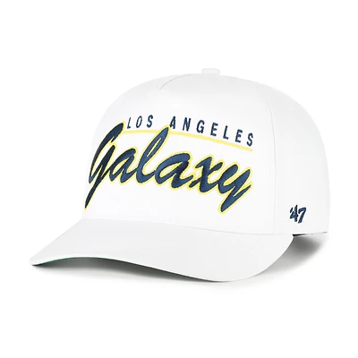 Men's '47  White LA Galaxy Brushmark Hitch Adjustable Hat