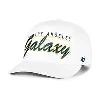 Men's '47  White LA Galaxy Brushmark Hitch Adjustable Hat