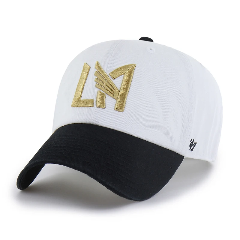 Men's '47  White LAFC Two-Tone Clean Up Adjustable Hat