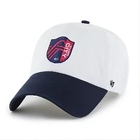 Men's '47  White St. Louis CITY SC Two-Tone Clean Up Adjustable Hat