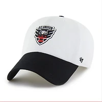 Men's '47  White D.C. United Two-Tone Clean Up Adjustable Hat
