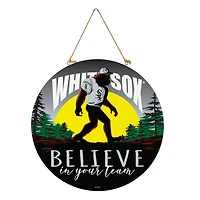 Chicago White Sox 18" Bigfoot "Believe in Yourself" Team Logo Wood Round Door Sign