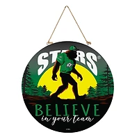 Dallas Stars 18" Bigfoot "Believe in Yourself" Team Logo Wood Round Door Sign