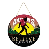 San Francisco 49ers 18" Bigfoot "Believe in Yourself" Team Logo Wood Round Door Sign