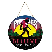 Philadelphia Phillies 18" Bigfoot "Believe in Yourself" Team Logo Wood Round Door Sign