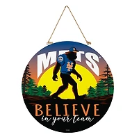 New York Mets 18" Bigfoot "Believe in Yourself" Team Logo Wood Round Door Sign