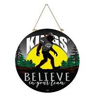 Los Angeles Kings 18" Bigfoot "Believe in Yourself" Team Logo Wood Round Door Sign