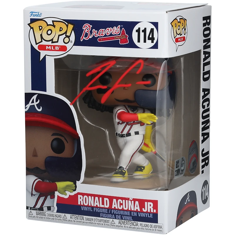 Ronald Acuna Jr. Atlanta Braves Autographed Funko Pop! Vinyl Figurine