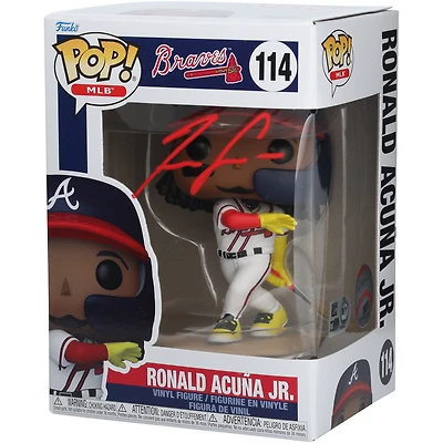 Ronald Acuna Jr. Atlanta Braves Autographed Funko Pop! Vinyl Figurine