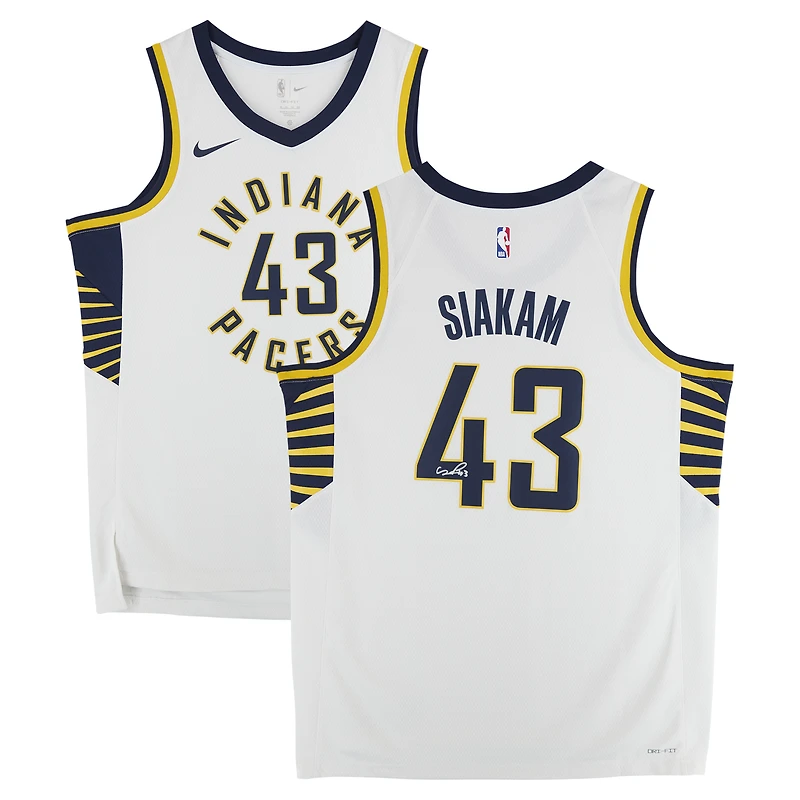 Pascal Siakam Indiana Pacers Autographed Nike White Association Swingman Jersey