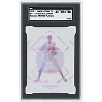 Shai Gilgeous-Alexander Oklahoma City Thunder 2020-21 Panini National Treasures Magenta Printing Plate #57 #1/1 SGC Authenticated Auth Card
