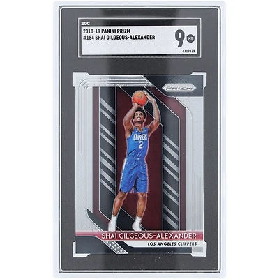 Shai Gilgeous-Alexander LA Clippers 2018-19 Panini Prizm #184 SGC Authenticated Rookie Card