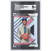 Shai Gilgeous-Alexander LA Clippers 2018-19 Panini Prizm Silver Prizm Luck Of The Lottery #11 SGC Authenticated 9 Rookie Card