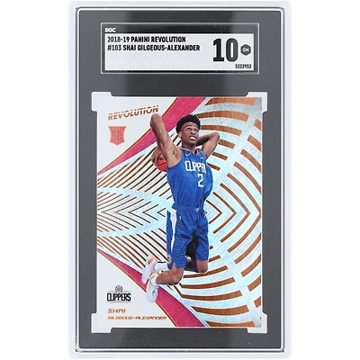 Shai Gilgeous-Alexander LA Clippers 2018-19 Panini Revolution #103 SGC Authenticated 10 Rookie Card