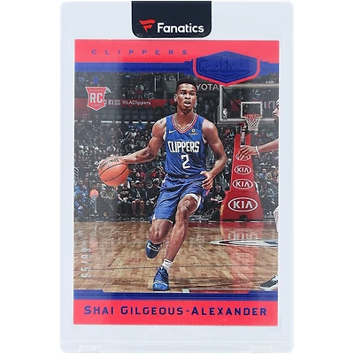 Shai Gilgeous-Alexander LA Clippers 2018-19 Panini Chronicles Plates & Patches Blue #391 #95/99 Rookie Card