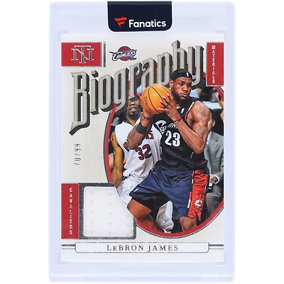 LeBron James Cleveland Cavaliers 2024-25 Panini National Treasures Game-Used Relic #BM-LBJ #70/99 Card