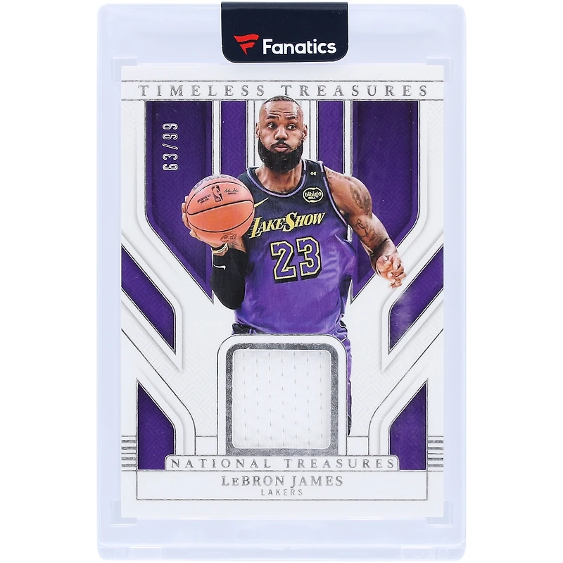 LeBron James Los Angeles Lakers 2024-25 Panini National Treasures Game-Used Relic #TTM-LBJ #63/99 Card