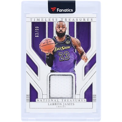 LeBron James Los Angeles Lakers 2024-25 Panini National Treasures Game-Used Relic #TTM-LBJ #63/99 Card