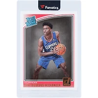 Shai Gilgeous-Alexander LA Clippers 2018-19 Panini Donruss #162 Rookie Card