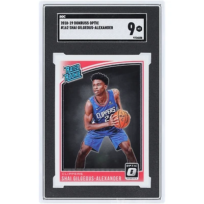 Shai Gilgeous-Alexander LA Clippers 2018-19 Panini Donruss Optic #162 SGC Authenticated Rookie Card