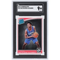 Shai Gilgeous-Alexander LA Clippers 2018-19 Panini Donruss Optic #162 SGC Authenticated Rookie Card