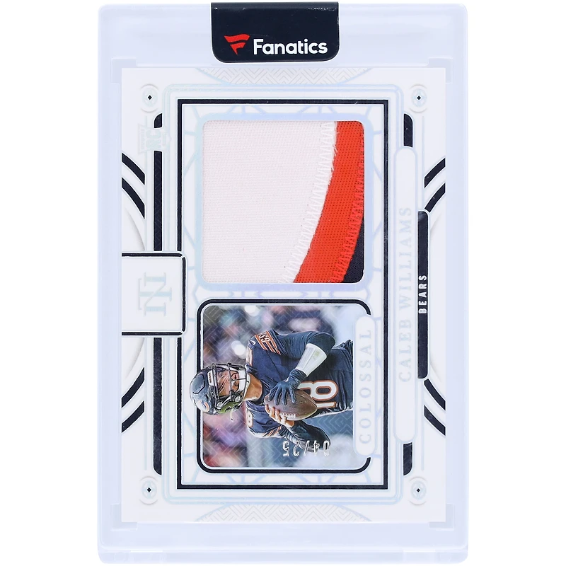 Caleb Williams Chicago Bears 2024 Panini National Treasures Tri-Color Colossal Relic #CM-CWS #4/25 Rookie Card