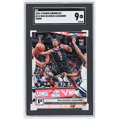 Shai Gilgeous-Alexander LA Clippers 2018-19 Panini Chronicles Panini #113 SGC Authenticated Rookie Card