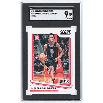 Shai Gilgeous-Alexander LA Clippers 2018-19 Panini Chronicles Score #693 SGC Authenticated 9 Rookie Card