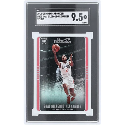 Shai Gilgeous-Alexander LA Clippers 2018-19 Panini Chronicles Studio #300 SGC Authenticated 9.5 Rookie Card