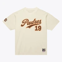 Men's Mitchell & Ness Tony Gwynn Cream San Diego Padres Cooperstown Collection Throwback Name & Number T-Shirt