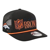 Men's New Era Black Denver Broncos Throwback Foam 19TWENTY Adjustable Hat