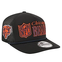 Men's New Era Black Chicago Bears Throwback Foam 19TWENTY Adjustable Hat